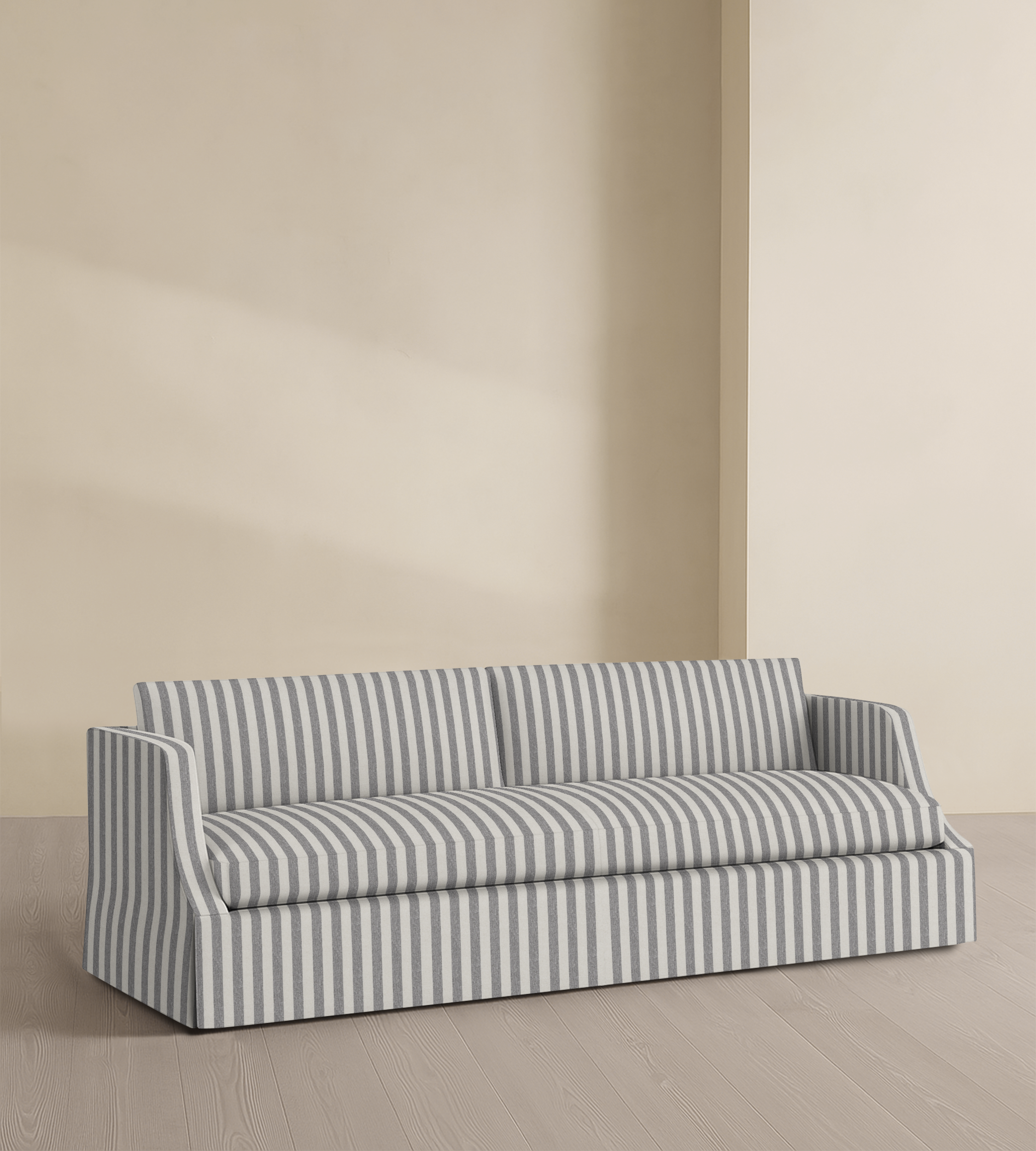 The Dalston – 95" Skirted Bench Sofa