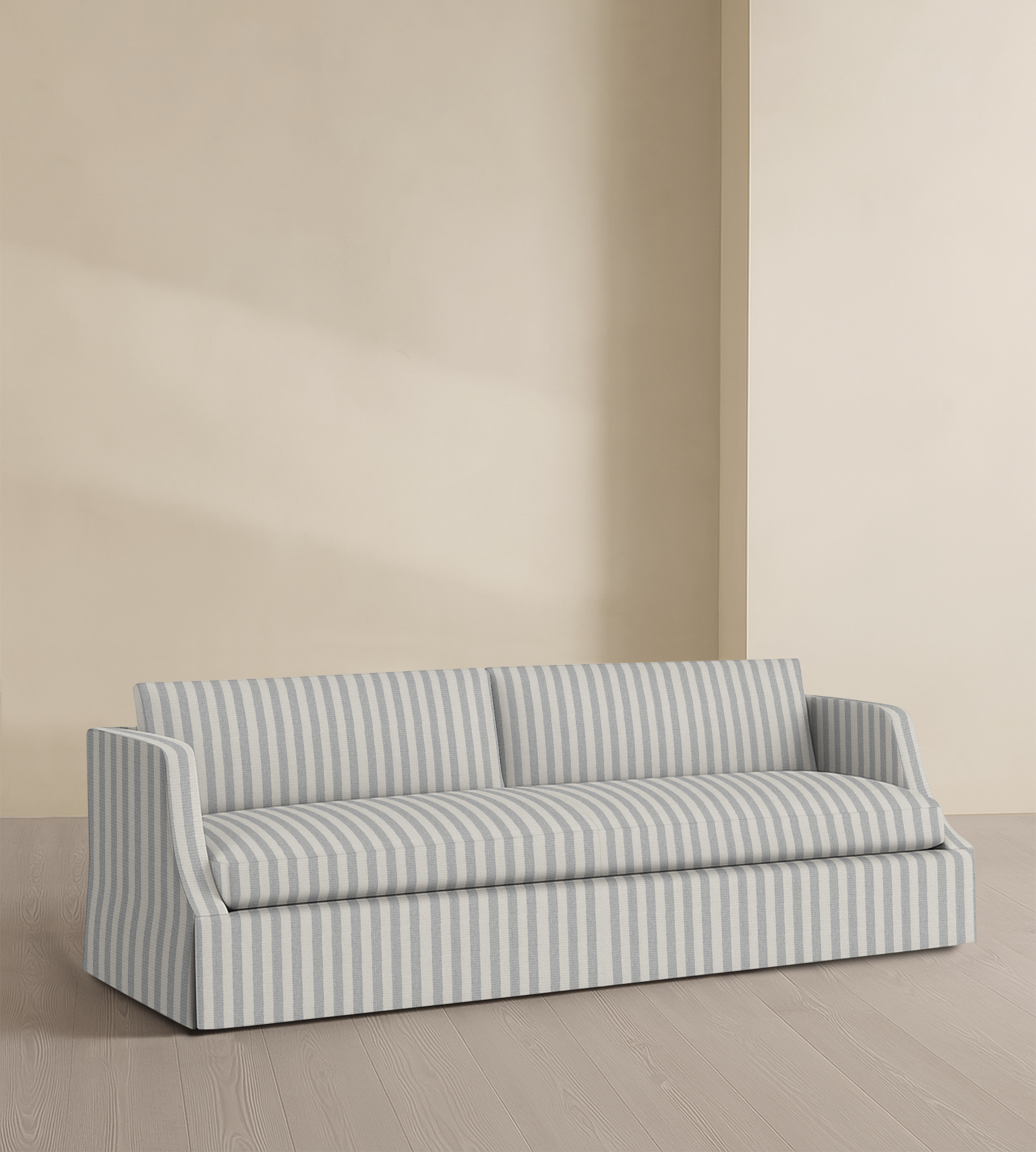 The Dalston – 95" Skirted Bench Sofa