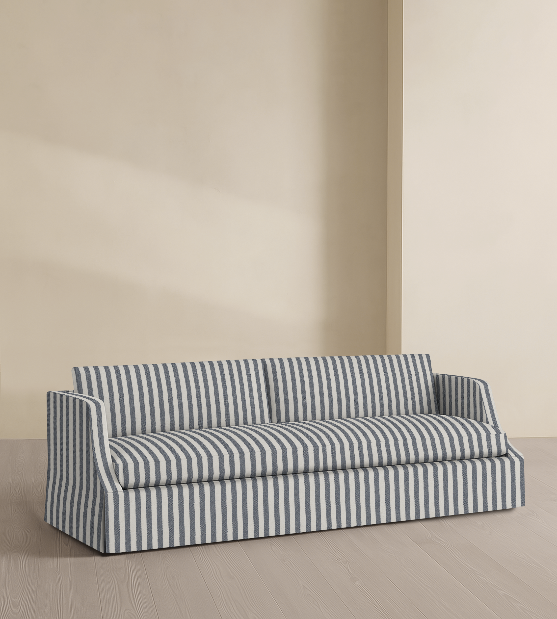 The Dalston – 95" Skirted Bench Sofa