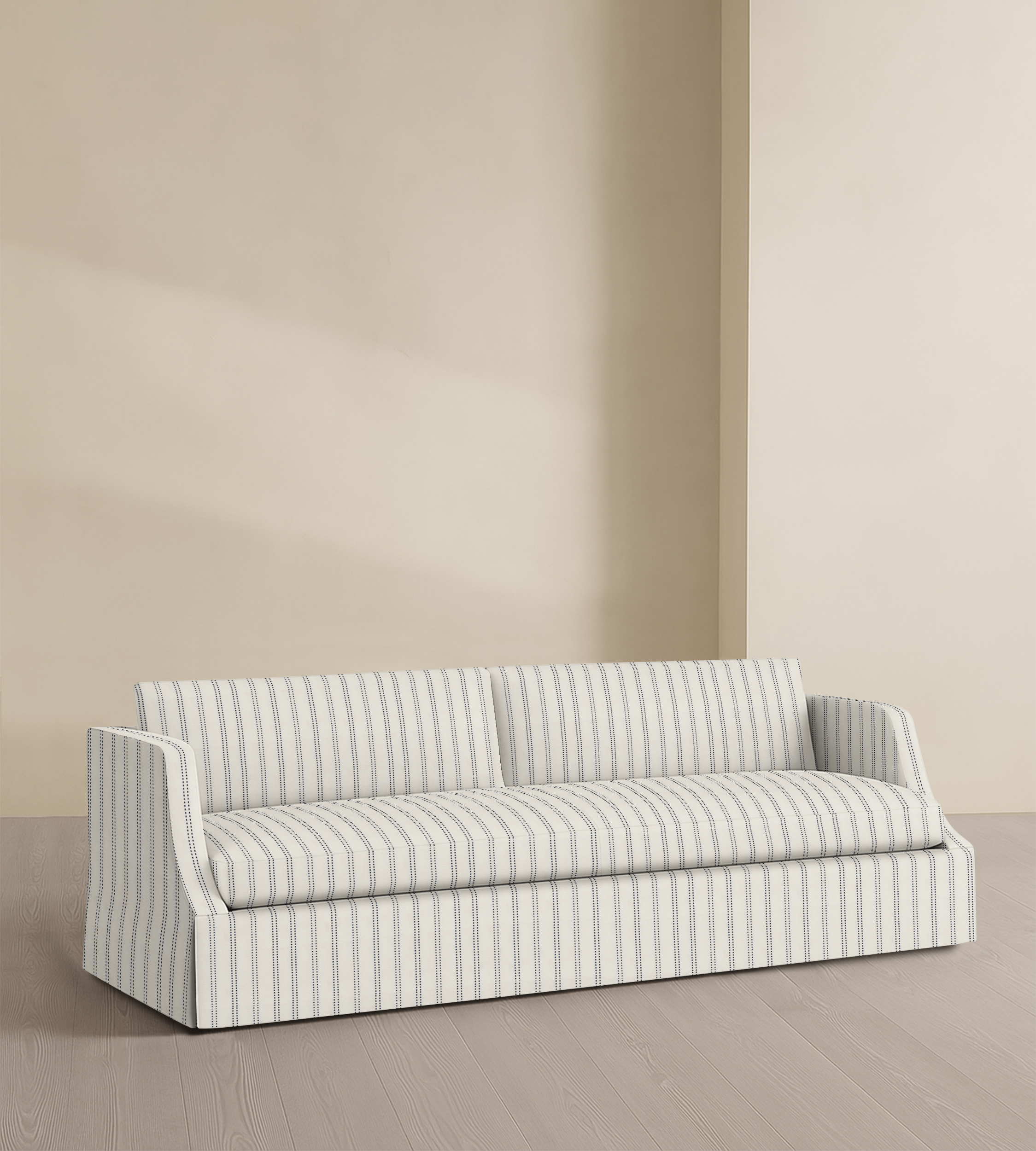 The Dalston – 95" Skirted Bench Sofa
