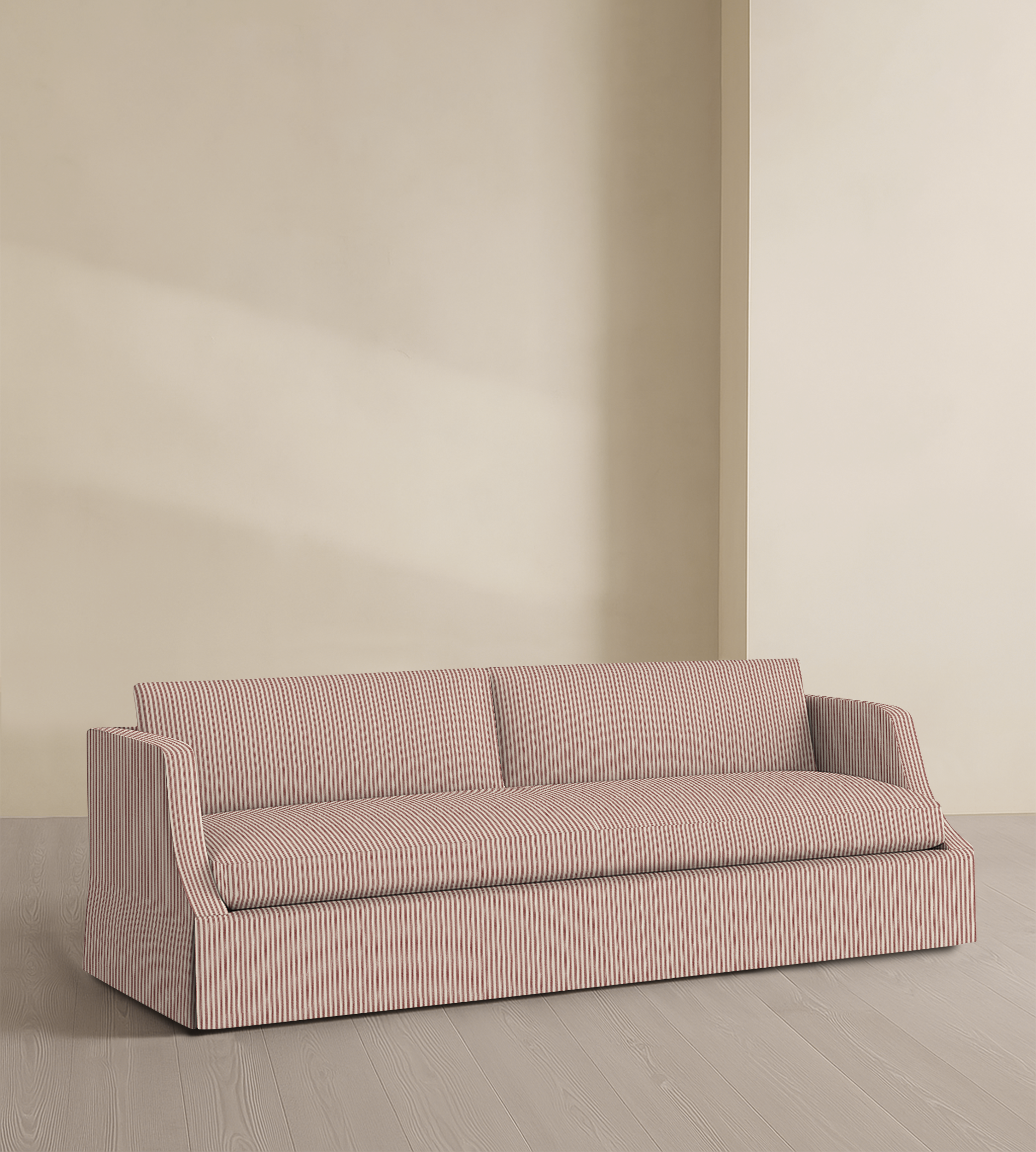 The Dalston – 95" Skirted Bench Sofa