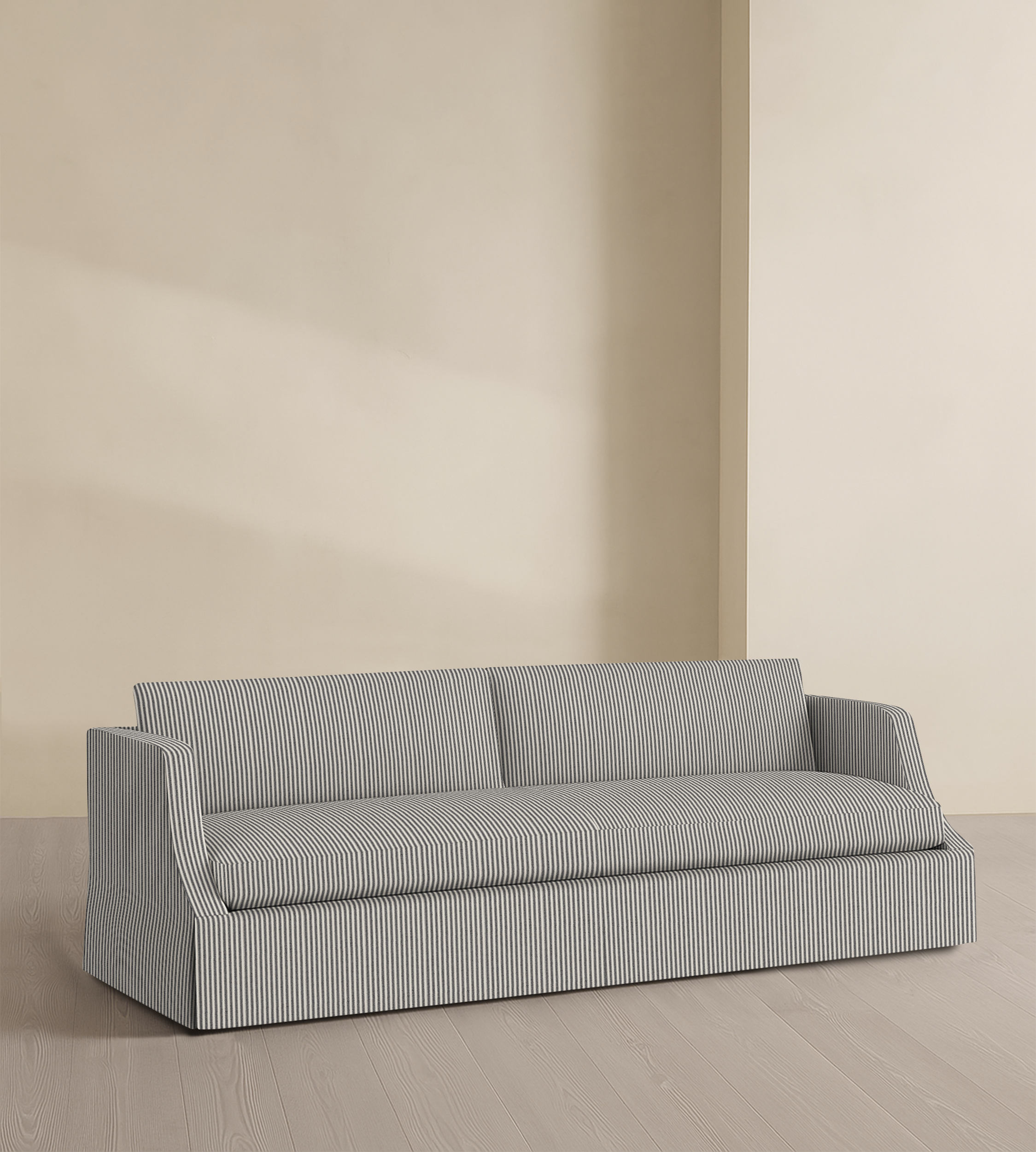 The Dalston – 95" Skirted Bench Sofa
