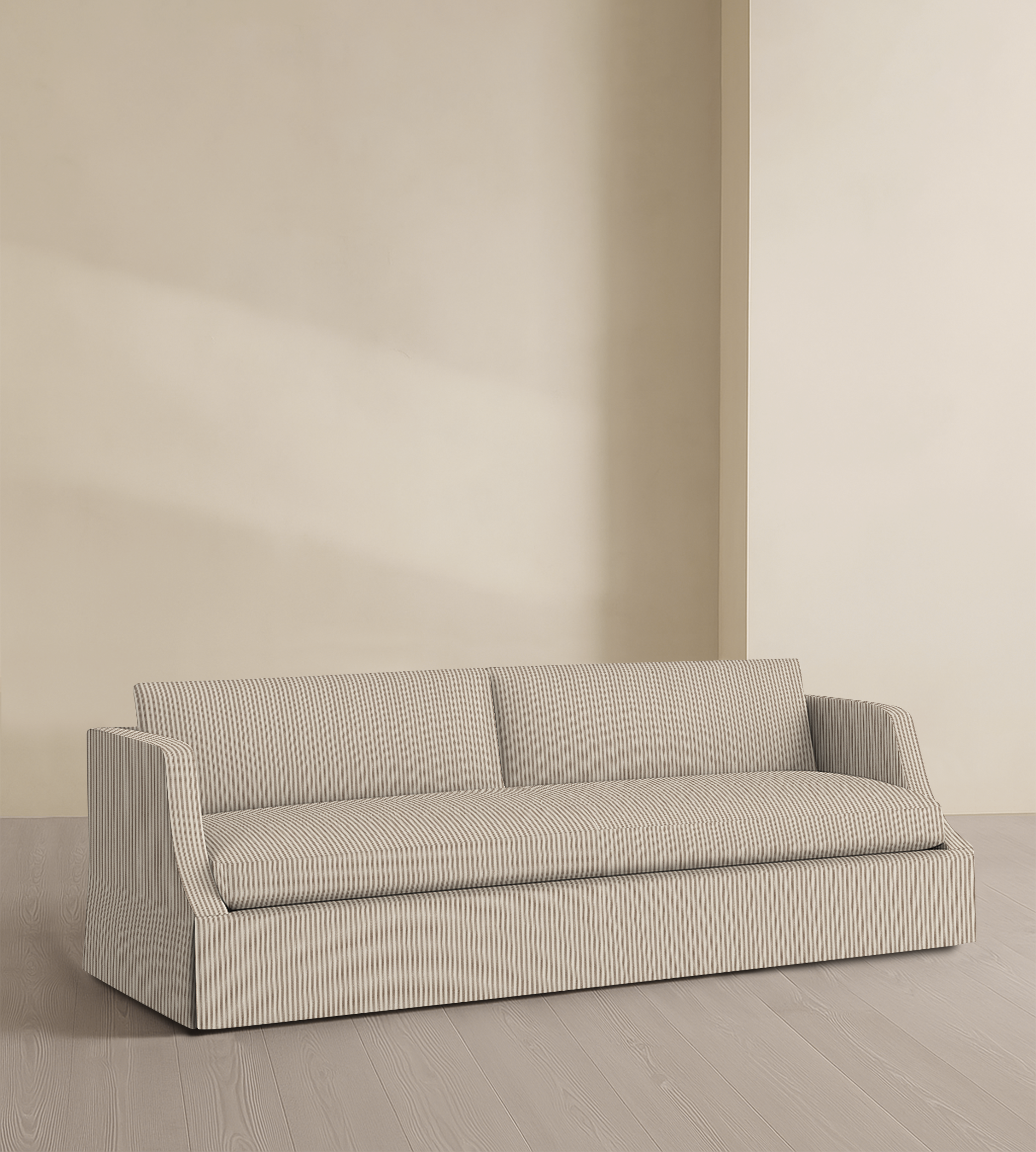 The Dalston – 95" Skirted Bench Sofa