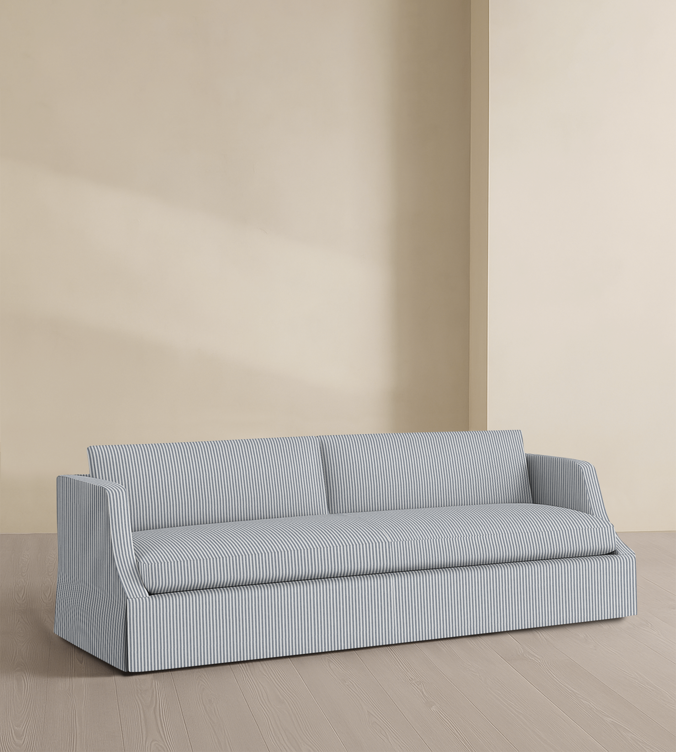 The Dalston – 95" Skirted Bench Sofa