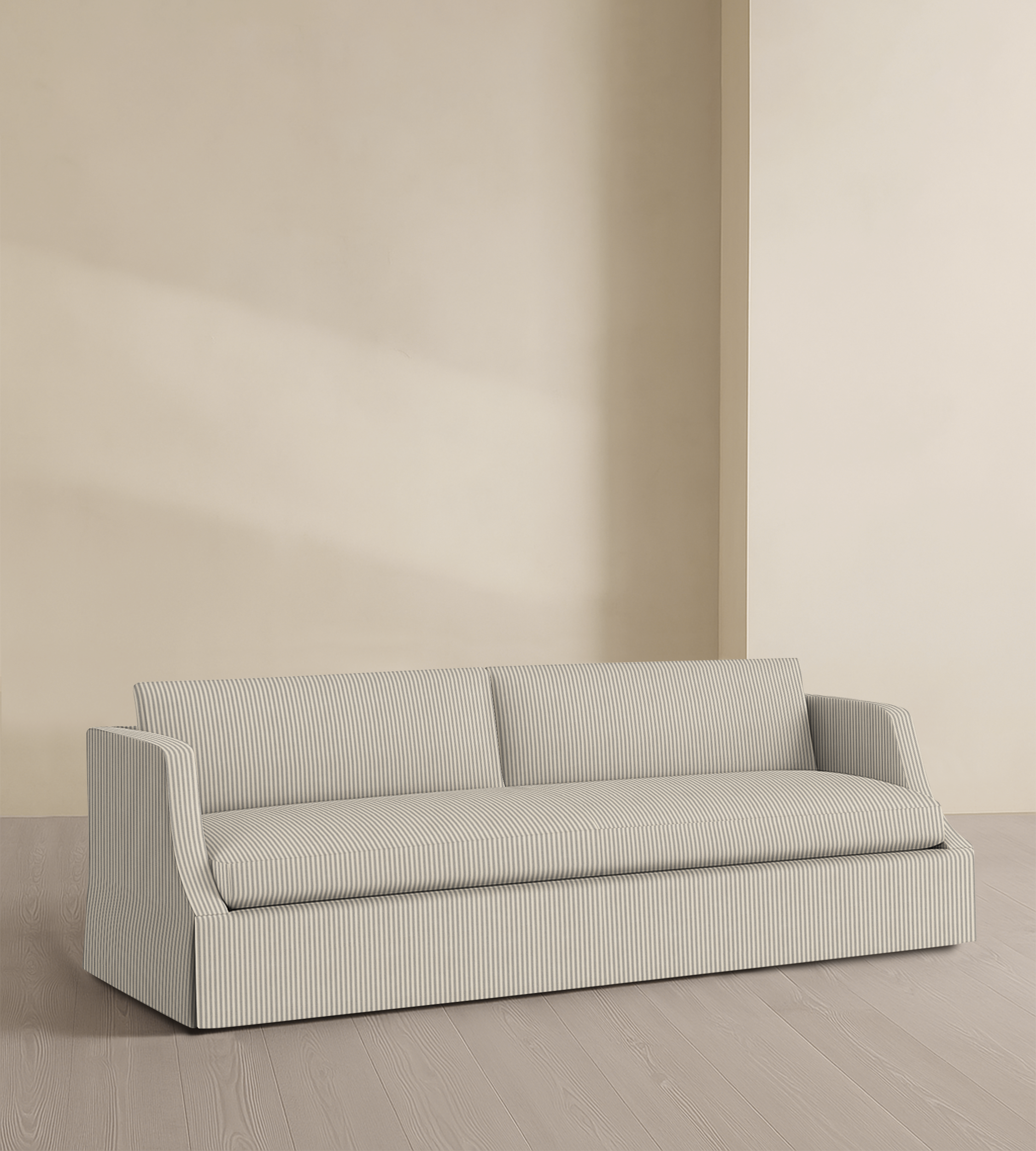 The Dalston – 95" Skirted Bench Sofa
