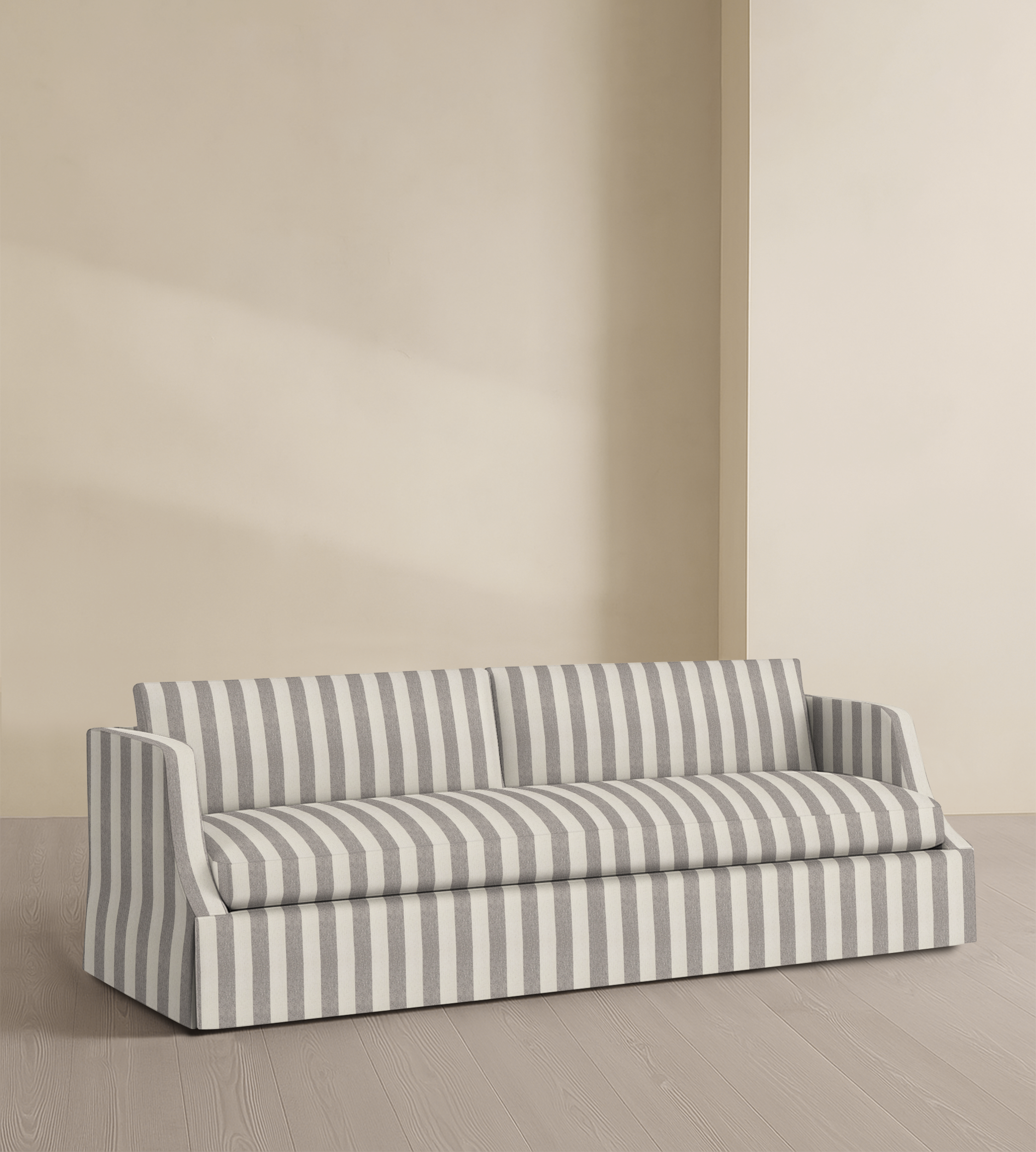 The Dalston – 95" Skirted Bench Sofa
