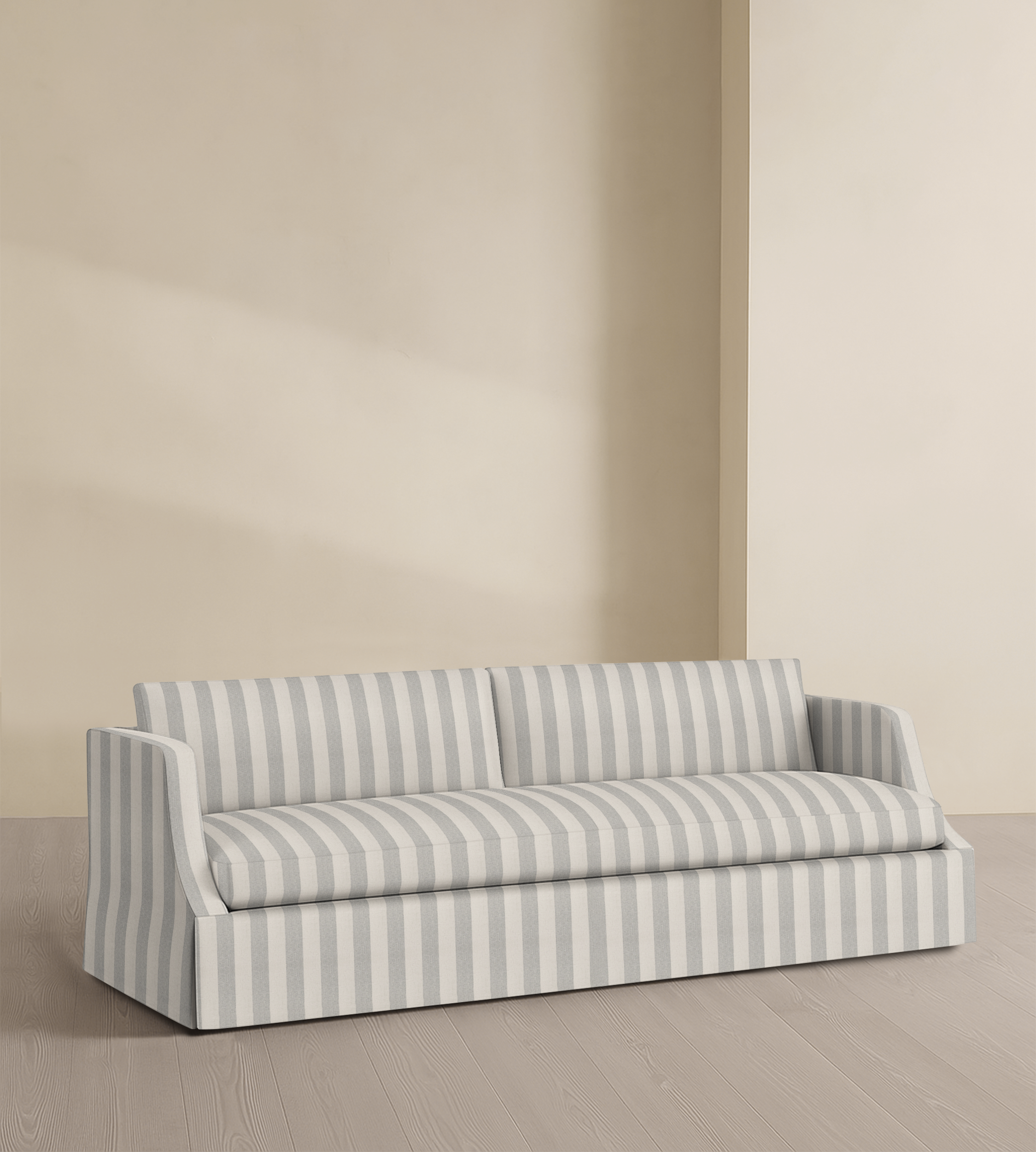 The Dalston – 95" Skirted Bench Sofa