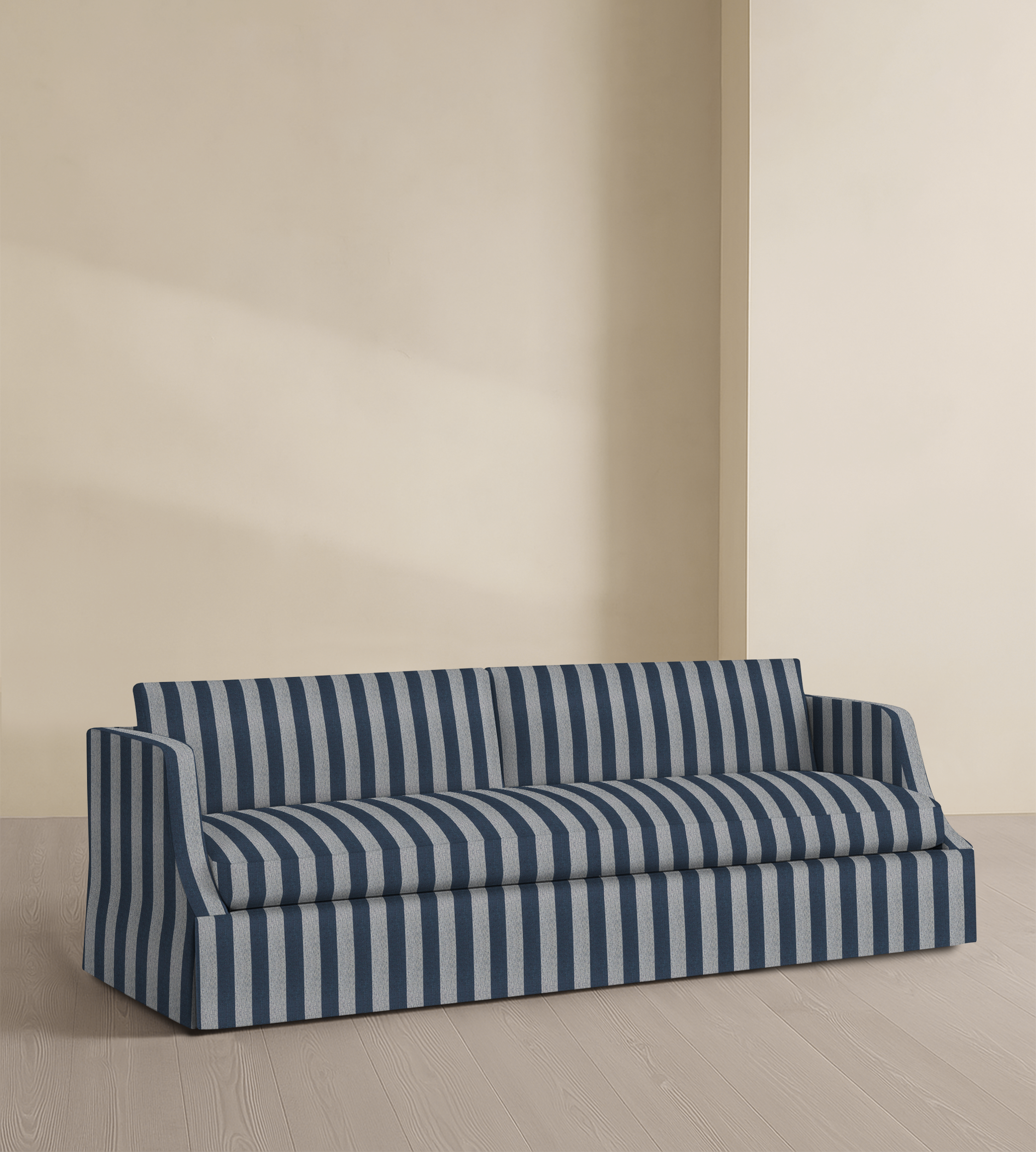 The Dalston – 95" Skirted Bench Sofa
