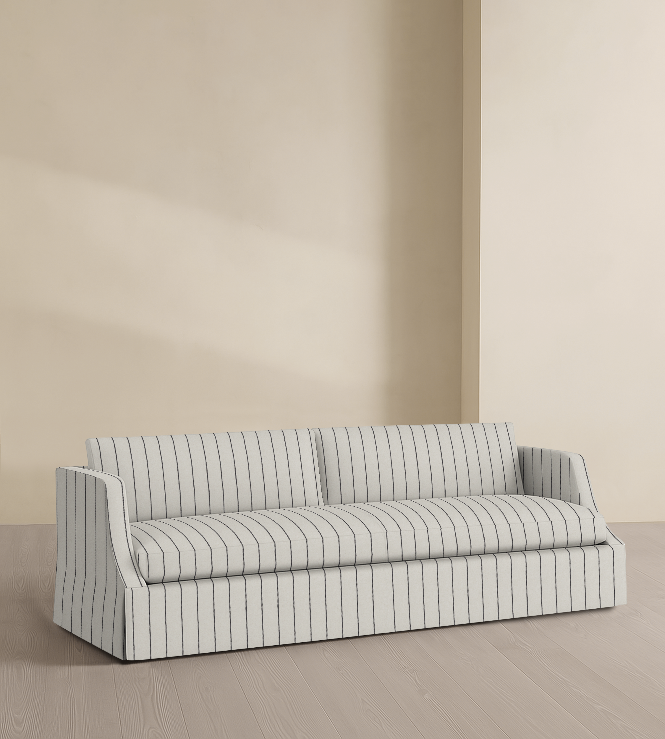 The Dalston – 95" Skirted Bench Sofa