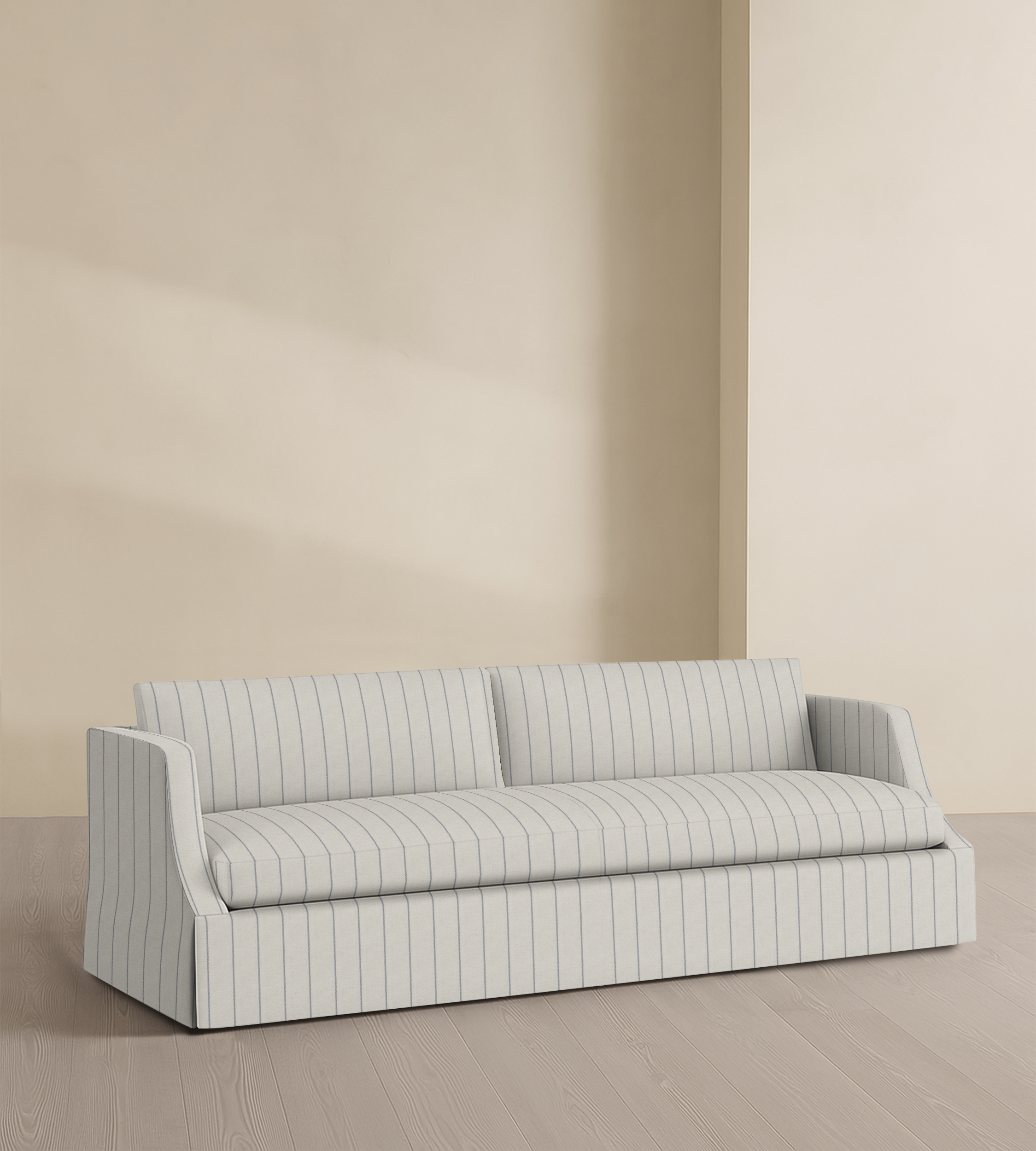 The Dalston – 95" Skirted Bench Sofa