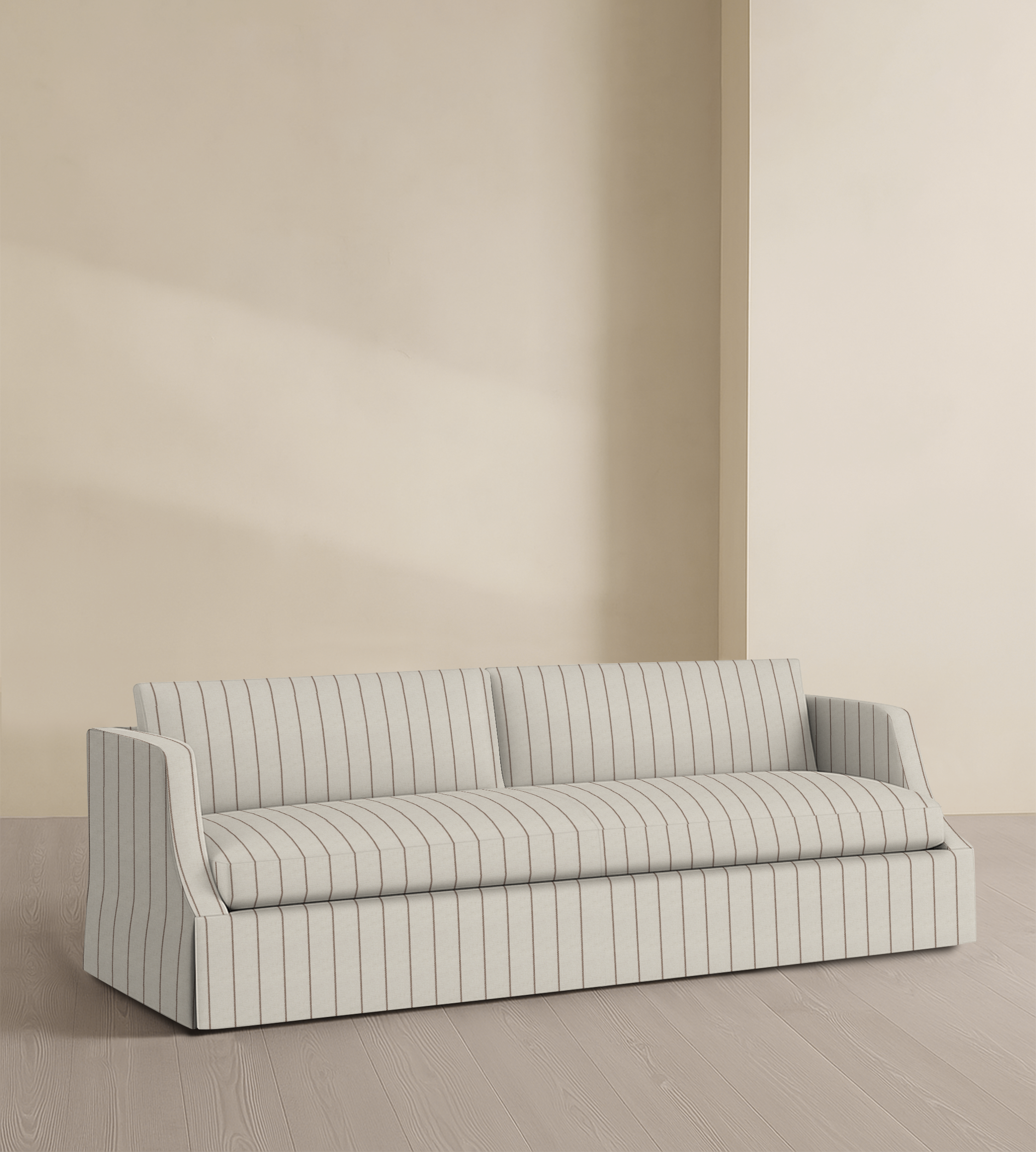 The Dalston – 95" Skirted Bench Sofa