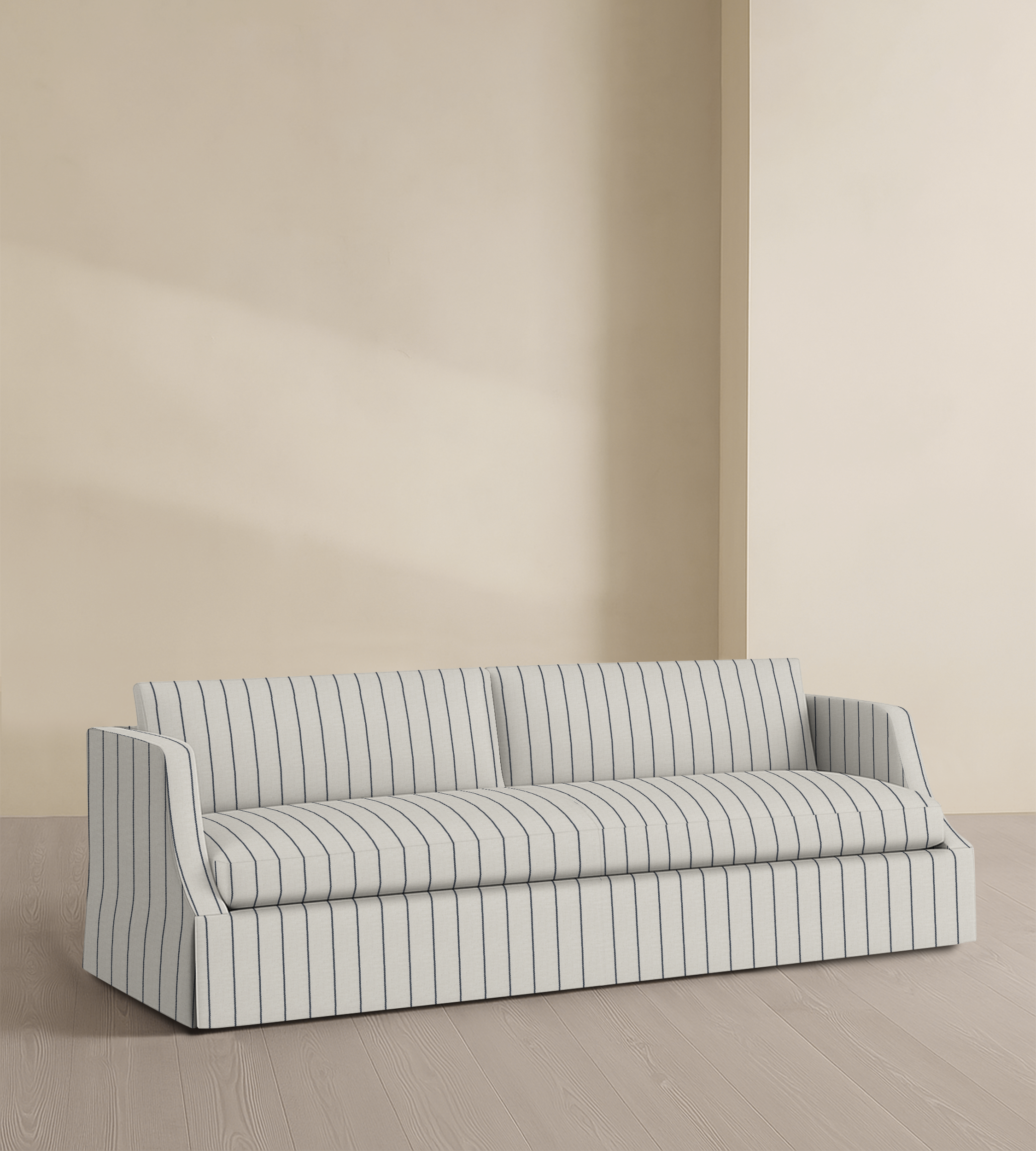 The Dalston – 95" Skirted Bench Sofa