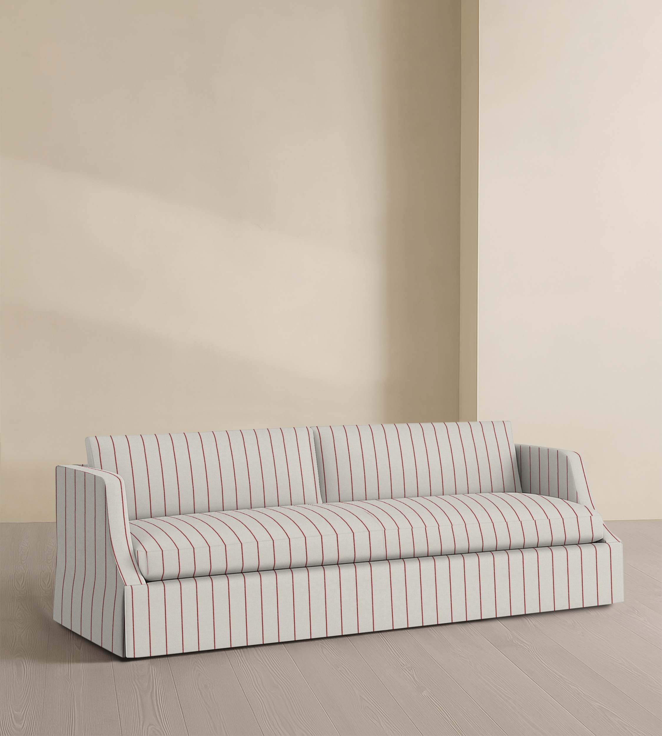 The Dalston – 95" Skirted Bench Sofa
