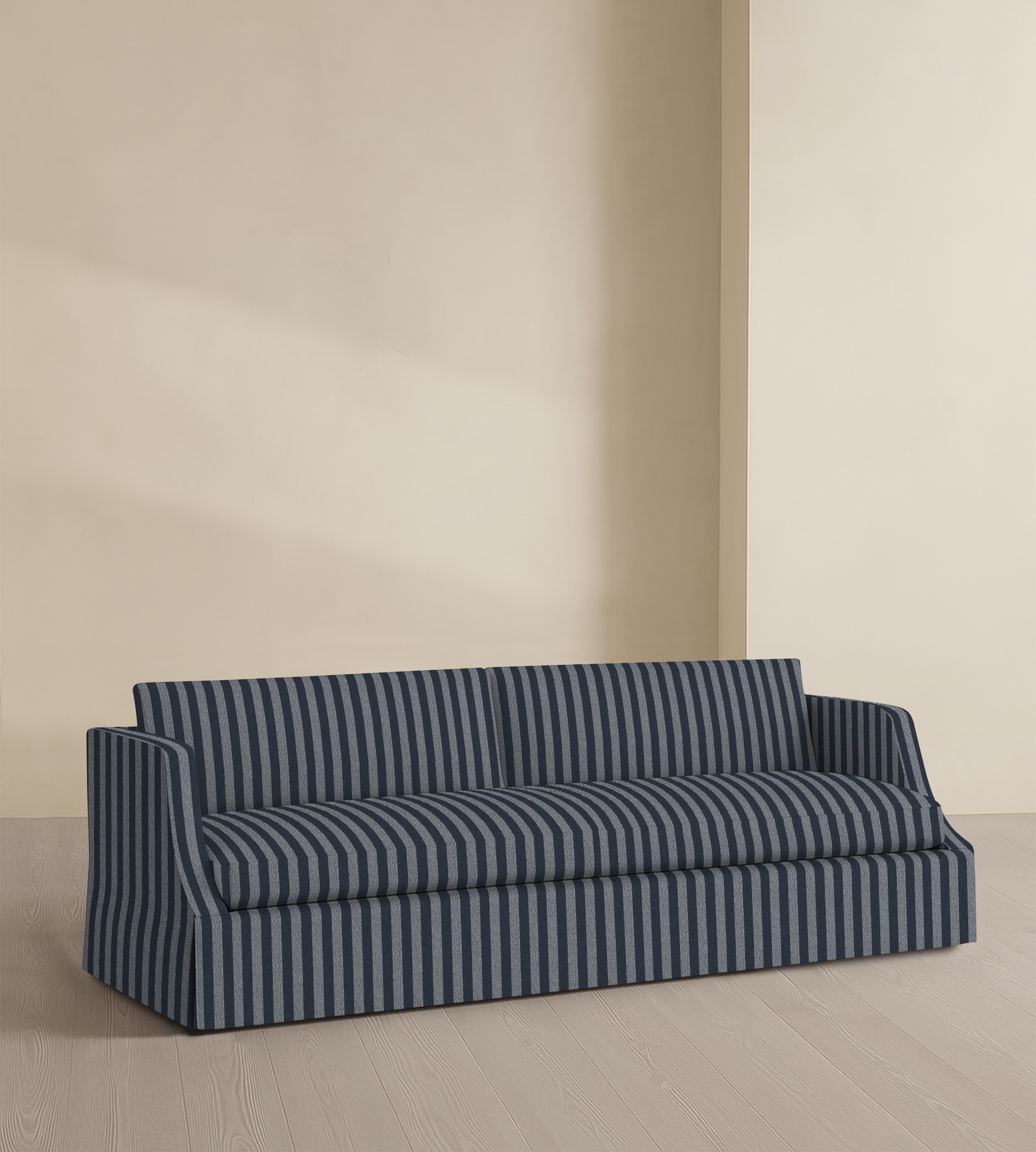 The Dalston – 95" Skirted Bench Sofa