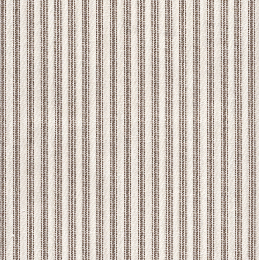 Ticking stripe performance fabric in Cocoa