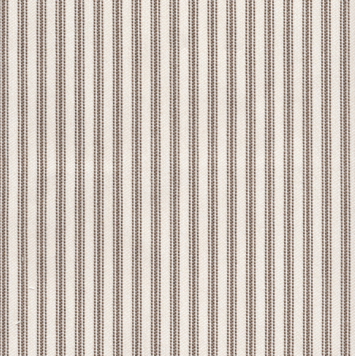 Ticking stripe performance fabric in Cocoa