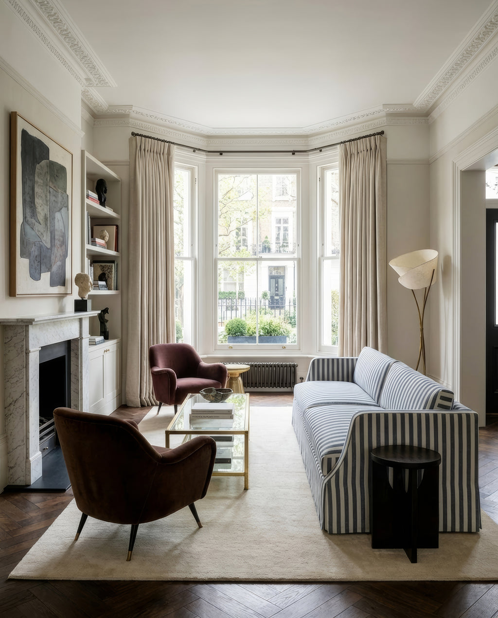 The Dalston – 95" Skirted Bench Sofa